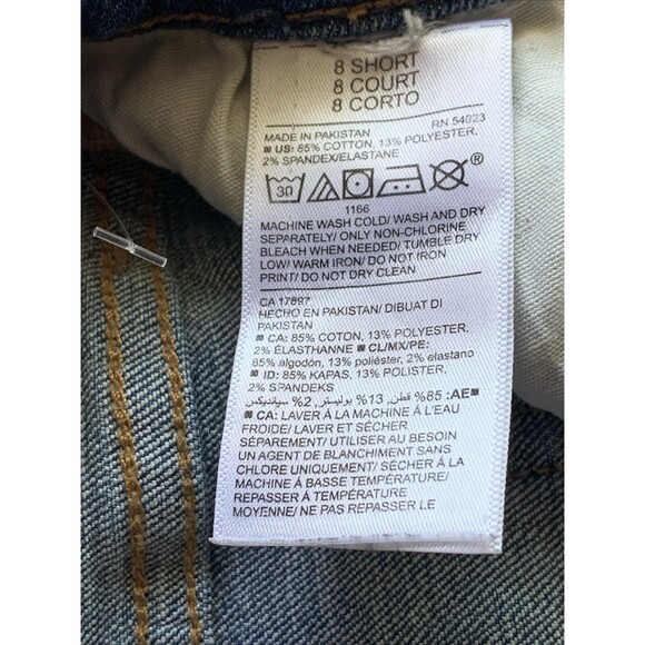 Womens Old Navy Original High Rise Stretch Denim 5-pocket Blue Jeans Sz 8 SHORT - Picture 6 of 13